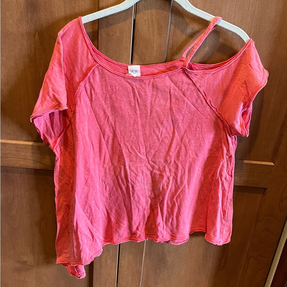 Free People Women's Pink Top